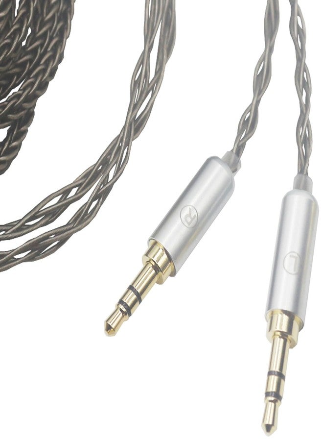 Youkamoo 4.4mm Cable Compatible for Hifiman HE4XX, HE-400i Headphones 8 Core Braided Silver Plated Replacement Audio Upgrade Cable (4.4mm to Dual 3.5mm Male Version) - Image 4