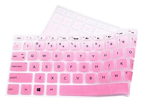 UHamn Keyboard Skin Compatible for 15.6" HP Pavilion X360 15-br075nr, HP Envy x360 15m-bp/bq, HP Spectre x360 15-ch011dx, HP Pavilion 15-cb 15-cc 15-cd 15-bw 15-bs & 17.3" HP 17m-ae 17-bs Series -Pink Ombre - Image 4