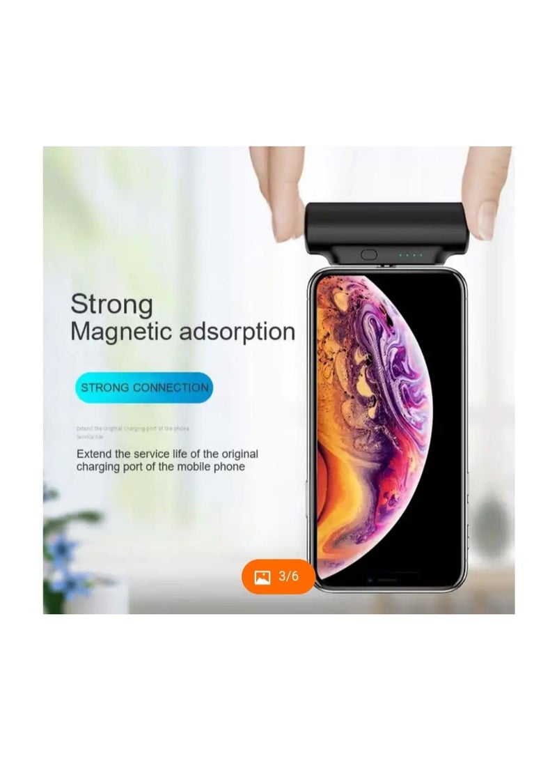 Raxoom New Portable  Mini Universal Portable Charger Wireless Power Bank 3000mAh Compatible with Micro Lightning Type c Connector Ultra Compact Portable Charger Battery Pack Compatible with Most Phones Blac - Image 4