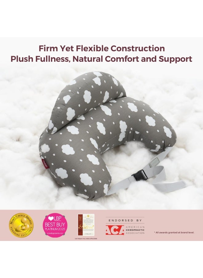 Flushrenic Breastfeeding pillow, for breastfeeding - pioneering safety fence - Wider feeding pillow, providing more support for mom and baby - Easier breastfeeding and free hands - Suitable for everyone, detachable cotton cover - Image 3