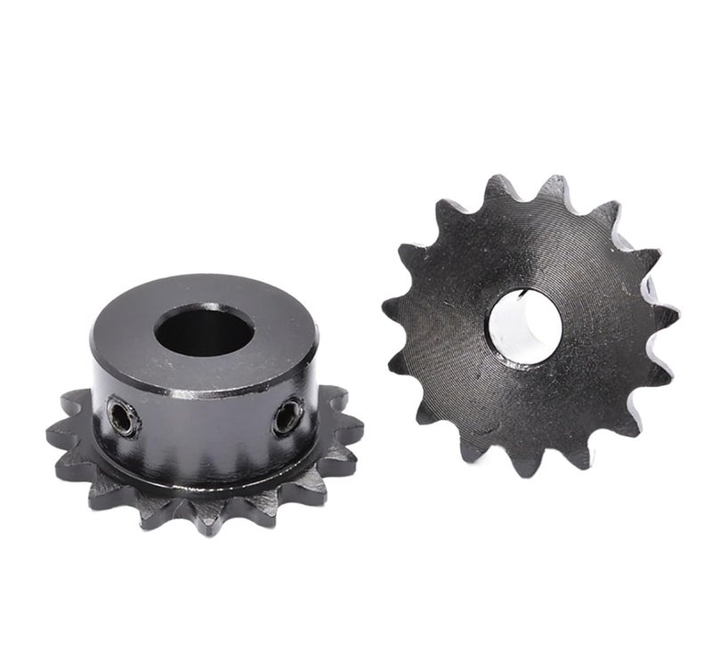 Carbon Steel Motor spur Gear 1pcs 04C Chain Gear Steel 10-23 Tooth Industrial Sprocket Wheel Motor Drive Bore 10mm(16 Teeth) - Image 1