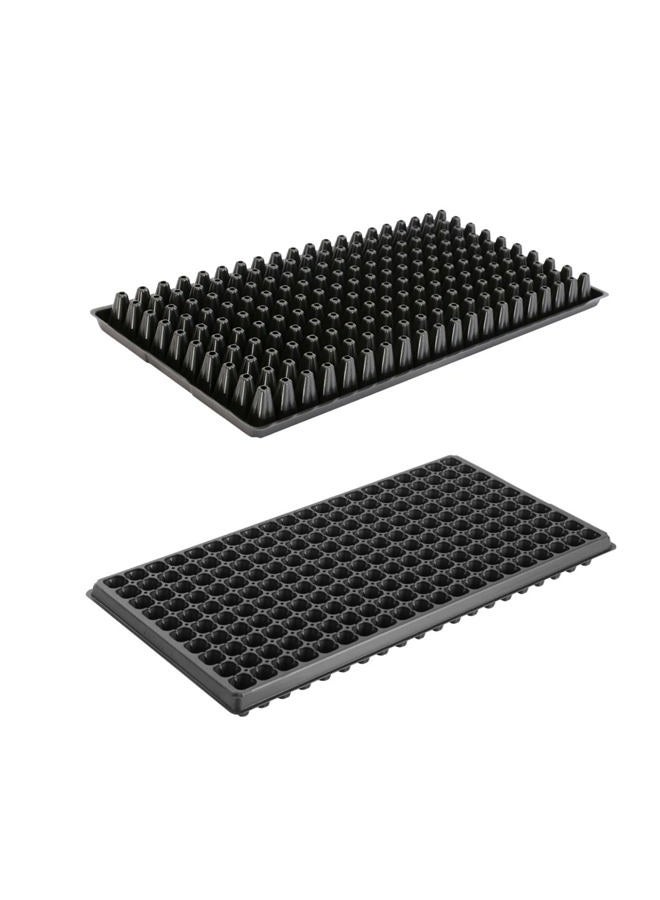 RooTrimmer 200 Cell Plug Tray, 10pcs-Pack Thick Durable Seed Starter Flats Vegetable Fruit Seeds Seedling Plastic Plug Farmer Nursery Trays Propagation - Image 1