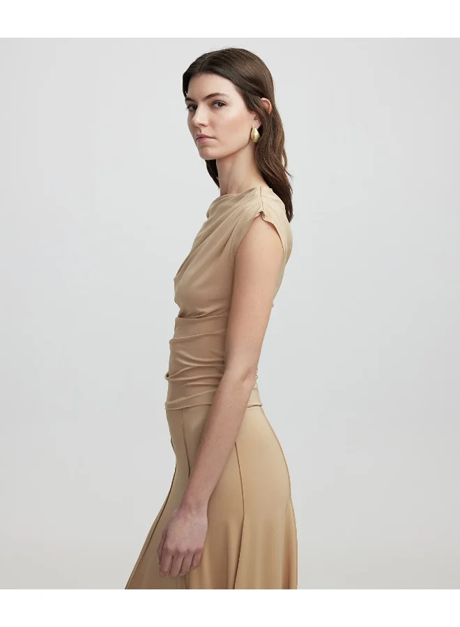 Ipekyol  Regular Fit Raw Edge Skirt for Women | Best Price UAE