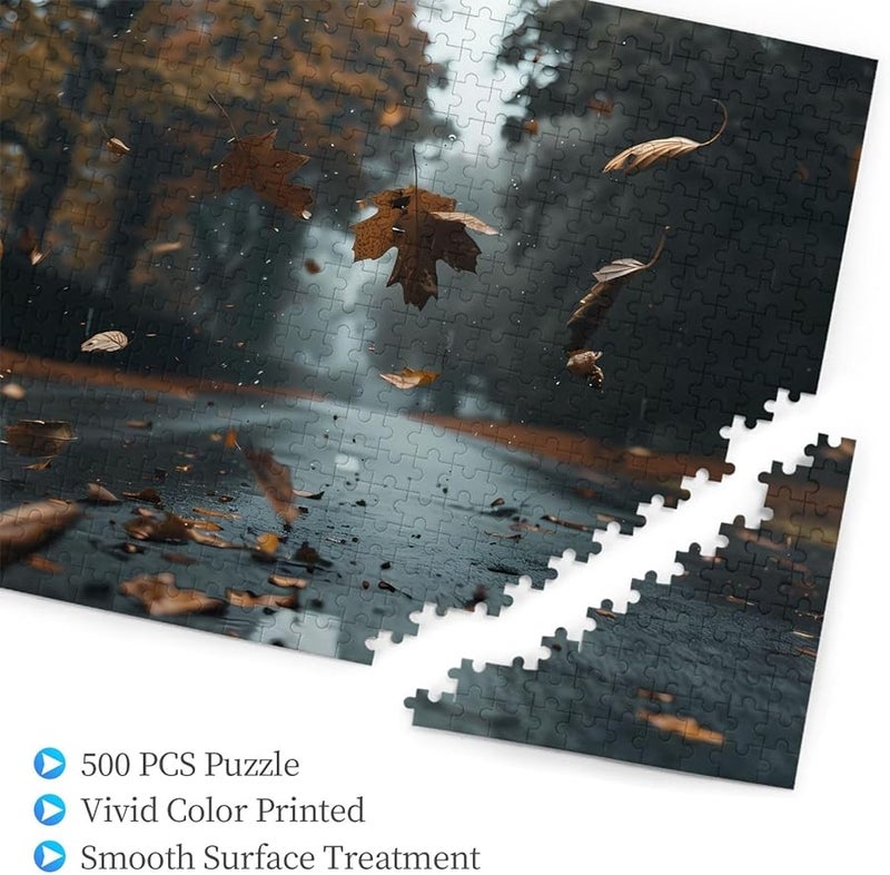 لغز مسار فاياه مابل ليف 500 قطعة للكبار ديكور المنزل 20.4 × 15 - Image 3