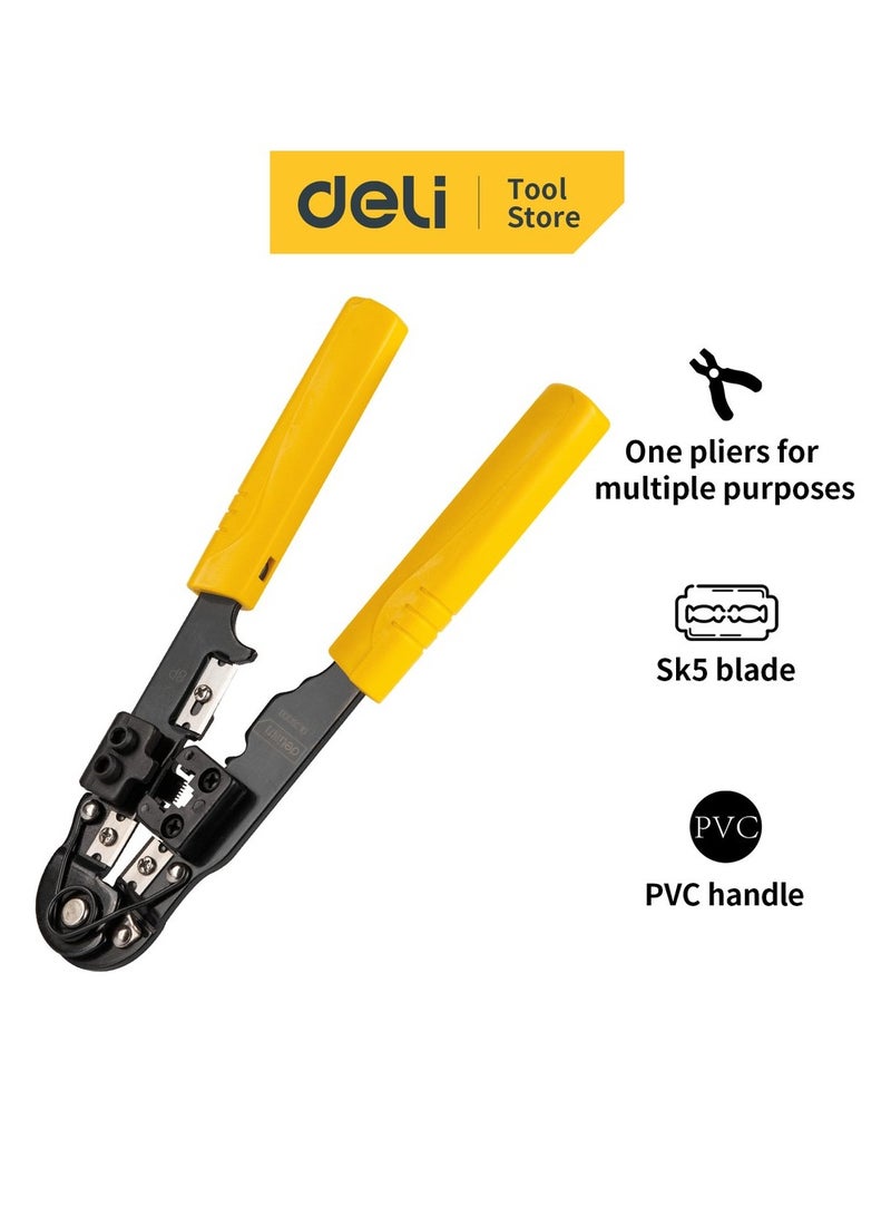 ديلي ذرادية ضغط كابلات الهاتف والإنترنت Deli DL2468 – متعددة الوظائف - Image 2