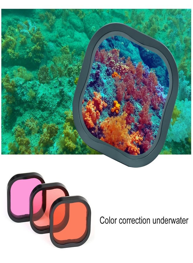 GEPULY Waterproof Case for GoPro Hero 8 Black with 4-Pack Dive Filter, 60M Underwater Diving Housing Case with Red, Snorkel, Magenta, Close-up Filters for GoPro Hero 8 Black Camera - Image 5