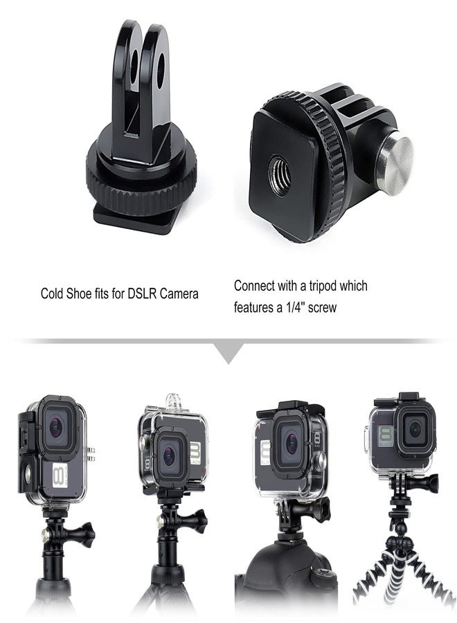 GEPULY Waterproof Case for GoPro Hero 8 Black with 4-Pack Dive Filter, 60M Underwater Diving Housing Case with Red, Snorkel, Magenta, Close-up Filters for GoPro Hero 8 Black Camera - Image 3