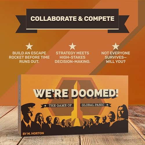 Breaking Games We're Doomed! - Apocalypse Survival Board Game - Cooperative Strategy for 4-10 Players - 15-Minute Race to Escape - Ideal for Competitive Game Nights & Group Gatherings - Image 4