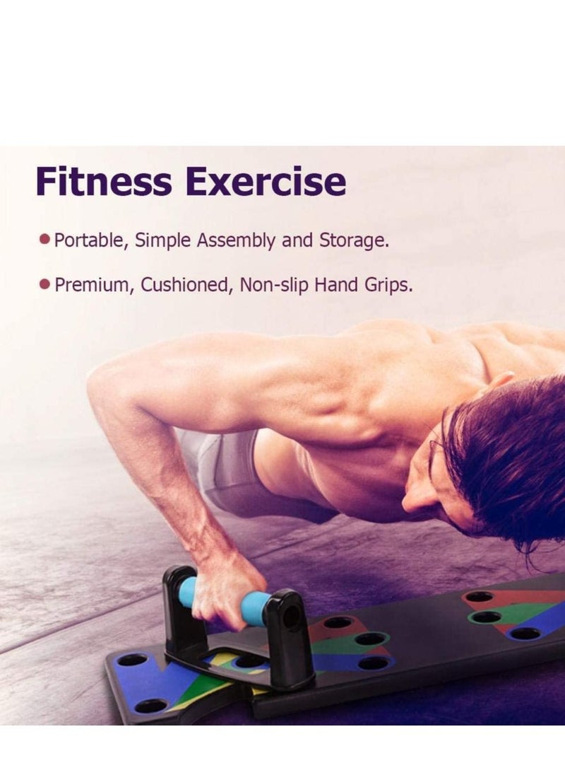 Generic - 18 in1 Push Up System Fitness Workout Training Gym Exercise Stands (9 in 1) - Image 1