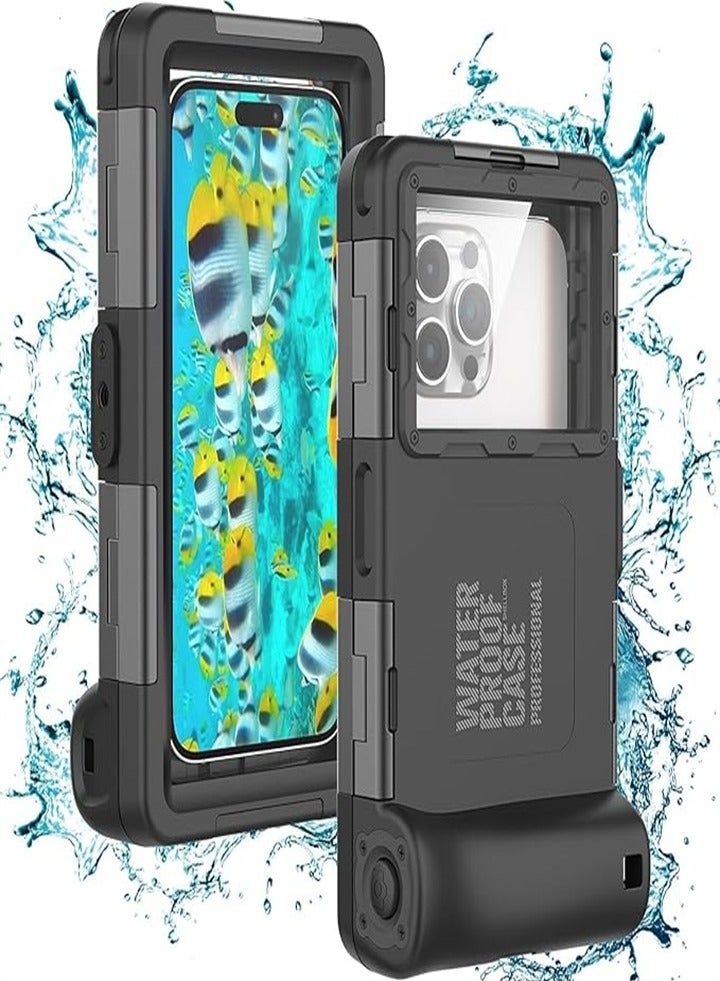 Multifunctional Diving Case Safe For 15m/50ft Underwater Diving, Surfing, Swimming, Snorkeling, Taking Photos, Video Recording, With Lanyard, Suitable For Galaxy And Iphone Series Smartphones - Image 1