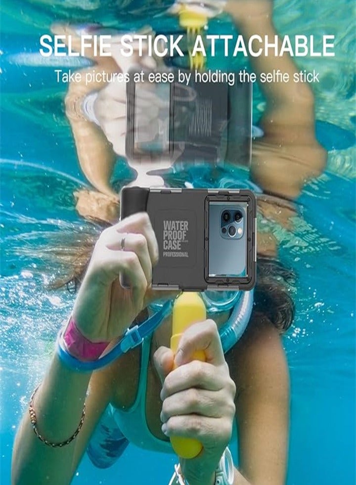 Multifunctional Diving Case Safe For 15m/50ft Underwater Diving, Surfing, Swimming, Snorkeling, Taking Photos, Video Recording, With Lanyard, Suitable For Galaxy And Iphone Series Smartphones - Image 4