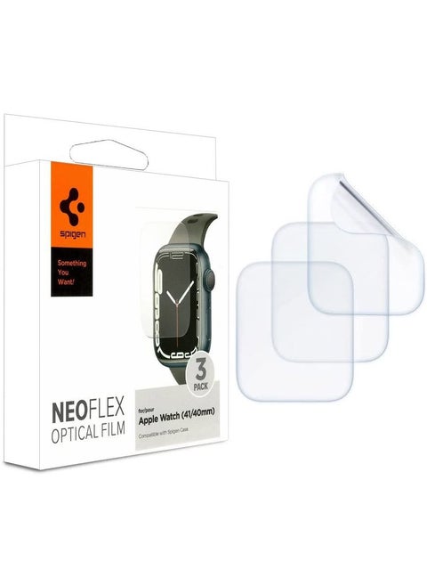 Neo Flex Optical Film for Apple Watch 41mm (Series 8/7) and 40mm (Series 6/SE/5/4) Screen Protector [3 Pack]