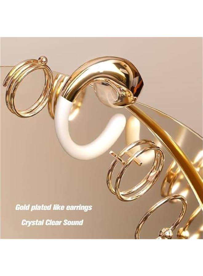 Ear Clip On Earrings Earbuds Tws Bluetooth Wireless Ear Clip On Headphones Ear Buds With Ear Loops Blue Tooth Ear Buds For Iphone Android Earphones Bluetooth Ear Buds Earbuds For Small Ears Canals  - Image 3