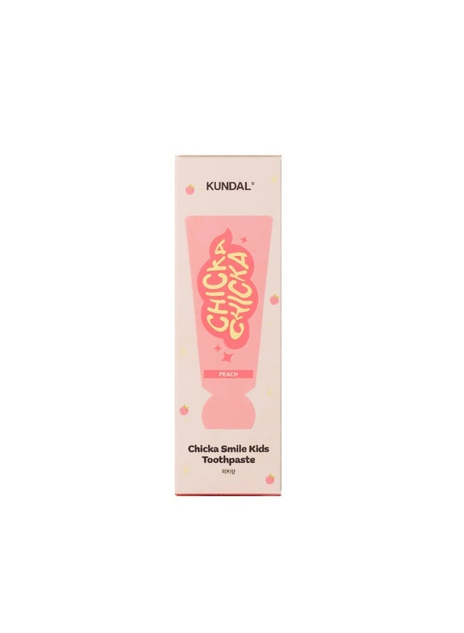 KUNDAL Chicka Smile Vegan Kids Toothpaste Peach 60 g - Image 2