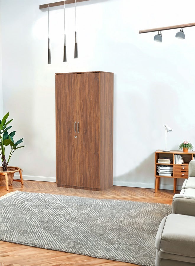Royaloak Taurian 2 Door Wardrobe, Engineered Wood, Melamine Finish, Ample Storage Door, Safety Lock, Durable & Long lasting, Modern Design - Image 1