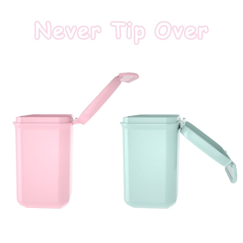 LANEYLI Formula Dispenser with Scoop Milk Powder Formula Containers for Travel Baby Food Storage and Snack Cup for Outdoor Activities On-The-Go Pink(Outer Box Capacity: 0.92 LB(420 g)) - Image 2