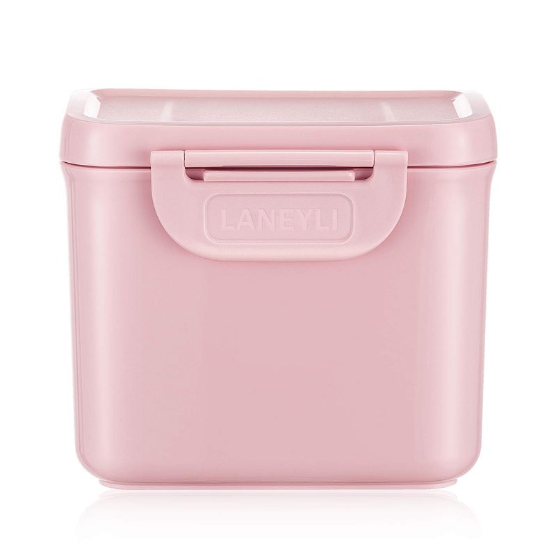 LANEYLI Formula Dispenser with Scoop Milk Powder Formula Containers for Travel Baby Food Storage and Snack Cup for Outdoor Activities On-The-Go Pink(Outer Box Capacity: 0.92 LB(420 g)) - Image 1