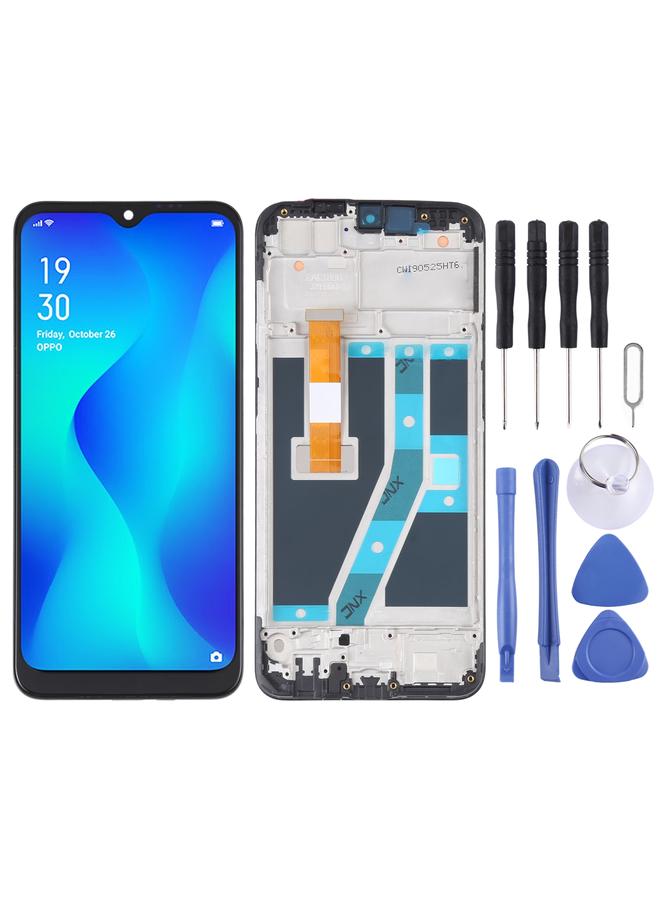 شاشة LCD بديلة ومحول رقمي تجميع كامل مع إطار لهاتف OPPO Realme C2 / A1k - Image 1