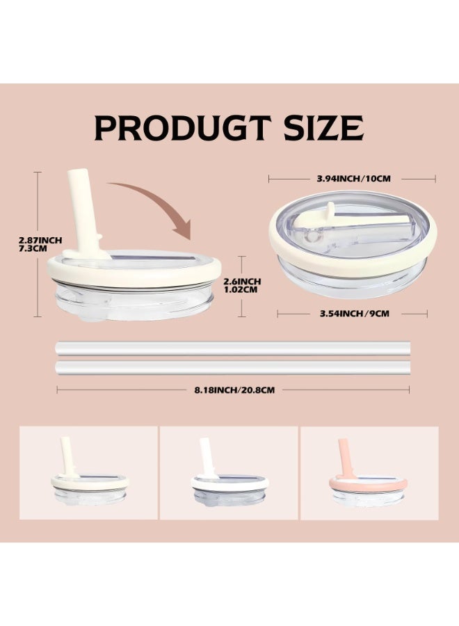 كوفوز 2 قطعة من أجهزة الكمبيوتر التسرب مقاومة للرش تغطي الغطاء الاستبدالي غطاء التسرب وغطاء الغطاء المضاد للغبار كأس مع غطاء استبدال الغطاء القش ل40 أوقية أكواب ستانلي - Image 2