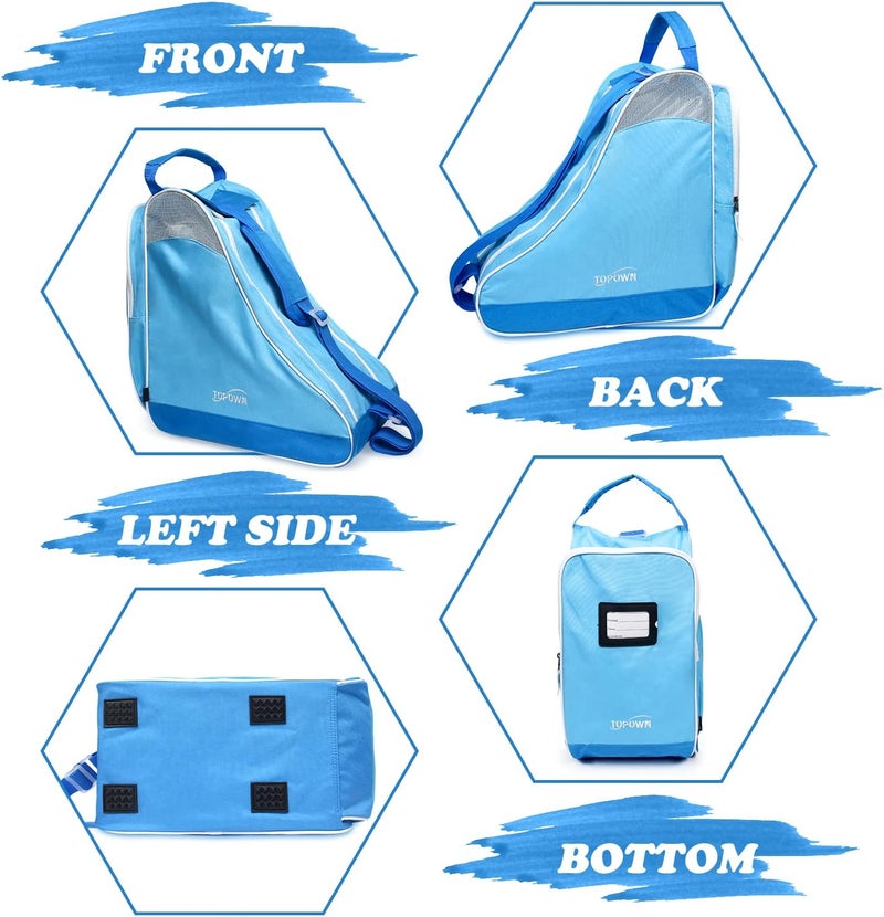 TOPOWN Premium Ice Skate and Roller Skate Bag - Men, Women, Child/Adult Up to Size 12(US) - Image 4