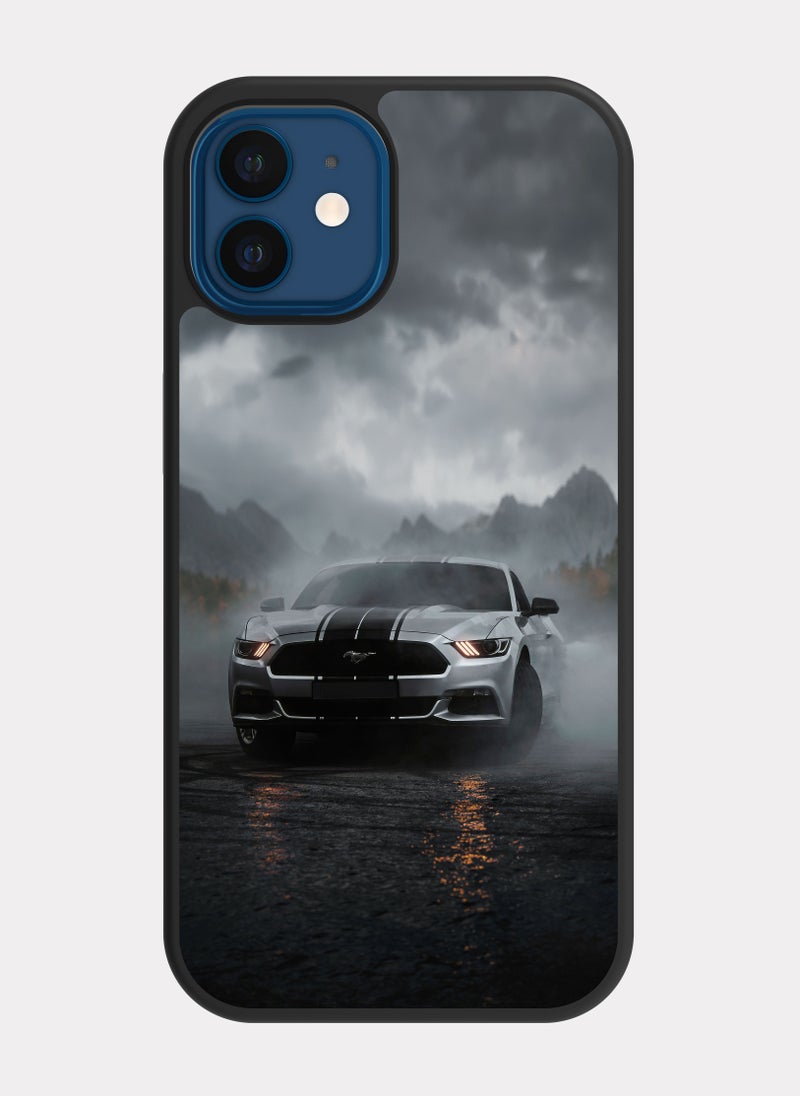 PXLAAT iPhone 12 case cover Ford Silver Mustang