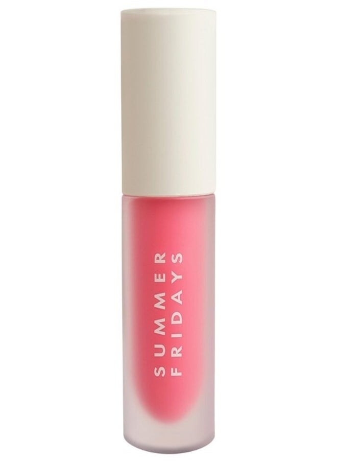 SUMMER FRIDAYS Summer Fridays Dream Lip Oil - Hydrating Translucent Lip Gloss, Pink Cloud - A nourishing touch of sheer soft pink 4.5ml  - Image 1