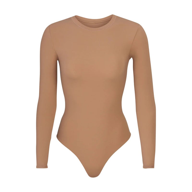 Skims Kardashian Same Style Round-Neck Long-Sleeved Plus Size Abdominal Body Shaping One-Piece Body Shaping - Image 5