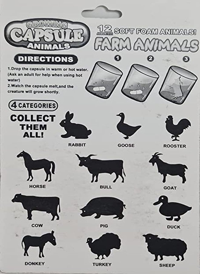Little More LITTLEMORE - Farm Animals Amazing Magic Capsule Creatures Grow in hot Water New Attractive Model for Kids, Boys and Girls - Image 2