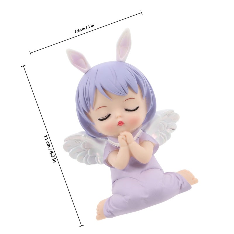 Gold Lovely Angel Cake Topper Creative Dessert Ornament for Birthday Party Decoration - Image 3