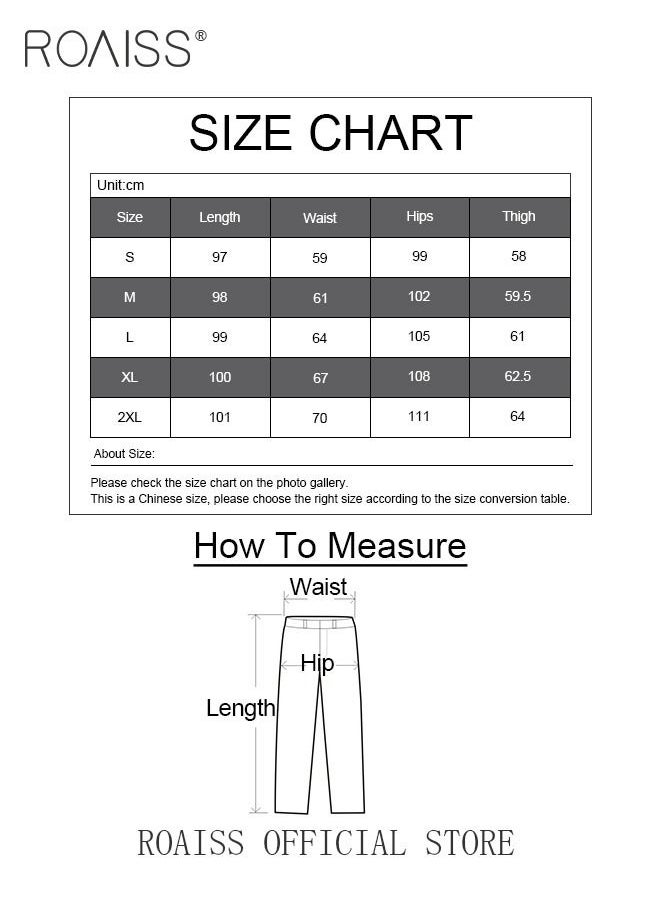roaiss - 2 Piece Ice Silk Wide Leg Pants for Women Soft Trousers Ladies Mom's Long Pants Casual Plain New Arrival Trendy Straight Baggy Spring Summer Ladies Daily Outfit Clothes - Image 1