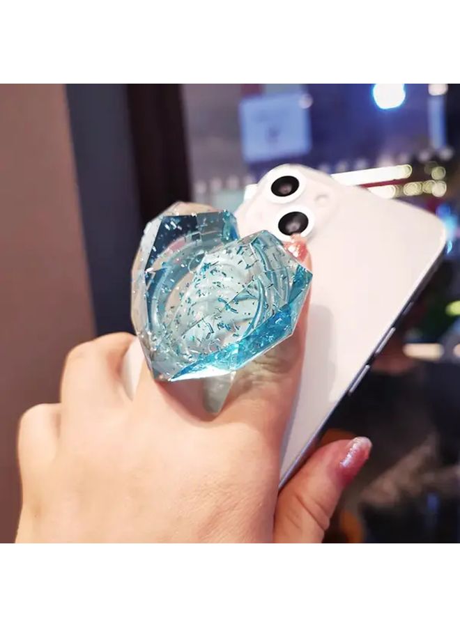 Yellow Rotating Spinning Top Relax Gel Phone Case with Adhesive Ring Universal Transparent Durable - Image 5