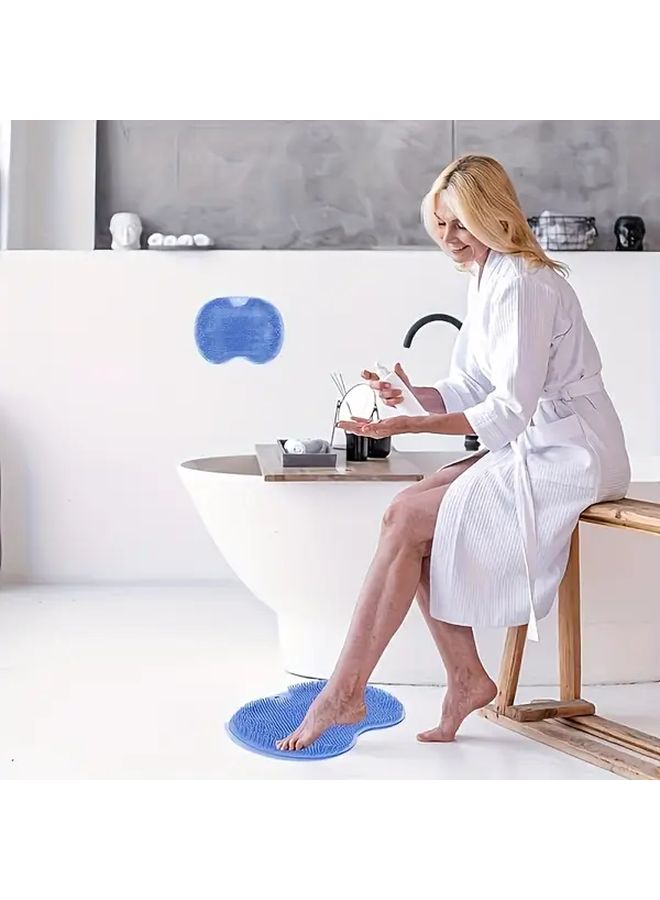 Manual Foot Scrubber Blue Exfoliating Tool For Dead Skin Removal Promotes Circulation - Image 4