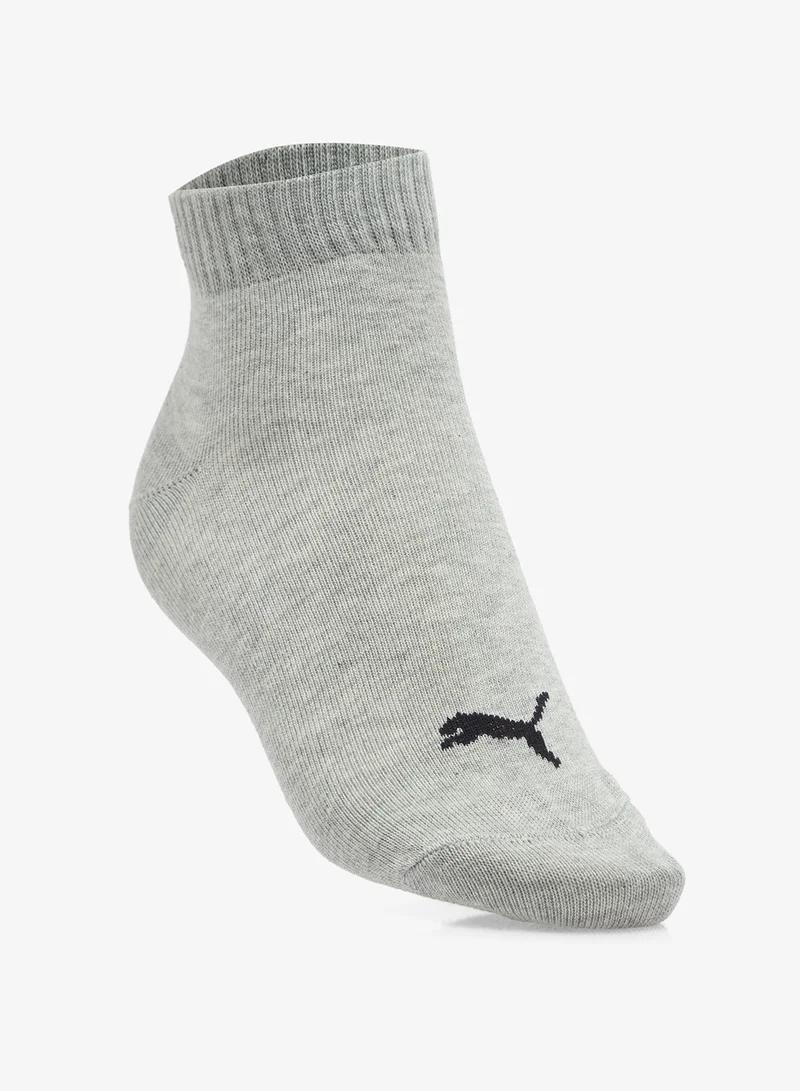 PUMA 3 Pack Plain Quarter Socks