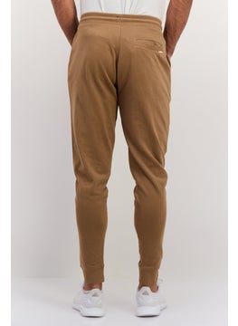 Gazzarrini Men Solid Drawstring Jogger Pants, Brown  - Image 2