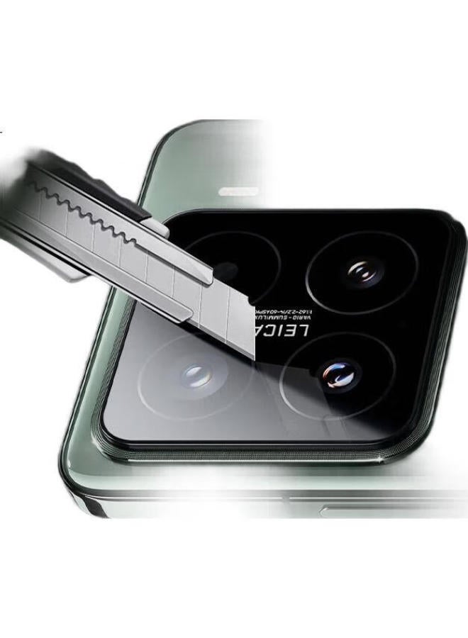 Blueo Lens Protector For Xiaomi 15S Pro/15 Pro, Ar Anti-Reflective Outdoor Clear Anti-Drop Wear-Resistant Rear Camera Protective Film, Silk Print Black - Image 2