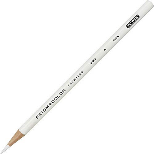 Prismacolor 3365 Premier Soft Core Colored Pencil White Pack of 12