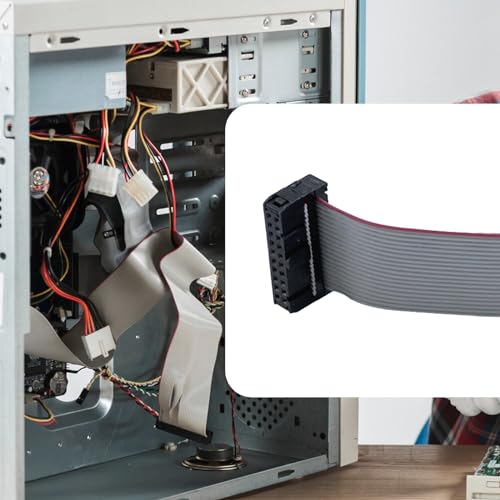 Antrader F/F IDC Connector 20 Pins Flat Ribbon Cable 2.54mm Pitch 30cm 6pcs - Image 3