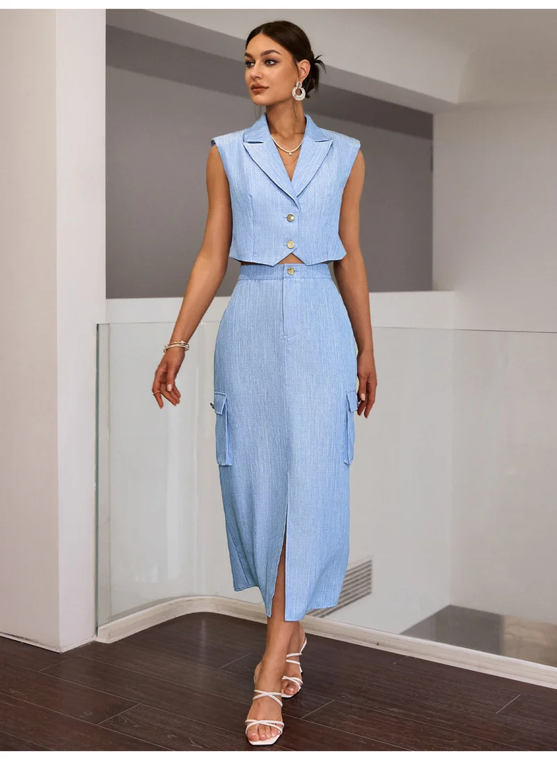 SIMPLEE Women's 2-Piece Outfit Set - Matching Top & Pants for Stylish Look