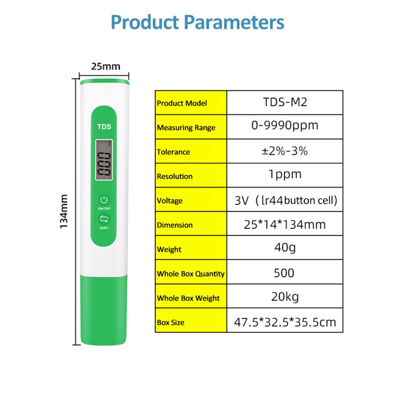 Multifunctional TDS Water Testing Pen Household Water Quality Testing Tool Portable Water Hardness Impurity Quick Detector - Image 5