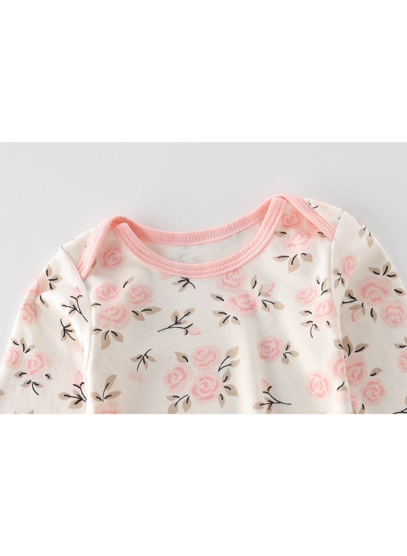 دوكو طقم 2 قطعة من ثوب مواليد بعقدة مع قبعة، فساتين نوم للمواليد، بطانية لف للرضع، طقم قبعة لف للمواليد، كيس نوم قابل للتعديل للأطفال، مصنوع من قطن 100% قابل للتنفس وناعم على البشرة للأطفال من عمر 0-4 أش - Image 4