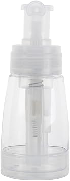 STOBOK Portable Powder Spray Bottle Transparent PE Plastic Talcum Powder Dispenser Refillable Powder Puffer Bottle for Travel and Home Use - Image 1