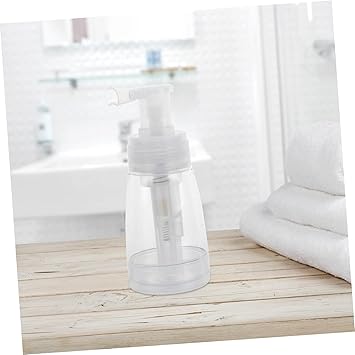 STOBOK Portable Powder Spray Bottle Transparent PE Plastic Talcum Powder Dispenser Refillable Powder Puffer Bottle for Travel and Home Use - Image 3
