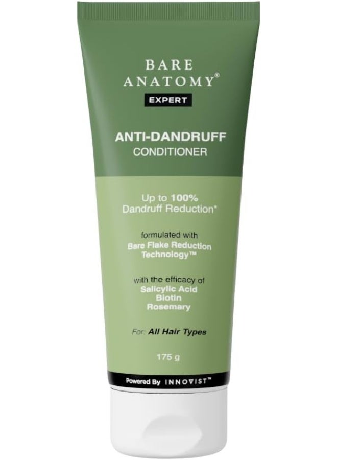 Anti-Dandruff Hair Conditioner with Biotin, Salicylic Acid & Rosemary | Removes Flaky Buildup | Moisturizes & Strengthens Hair | Reduces Frizz & Breakage | For All Hair Types | 175gm