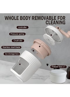 DAYANIDHI Dayanadhi Ice Shaving Machine Portable Ice Crusher for Smoothe Shakes Cocktail Hand Shaved Ice Machine for Outdoor Indoor use Easy to opertate Ice Shaver BPA Free Healthy Ice Crusher Multi1Pcs  - Image 4