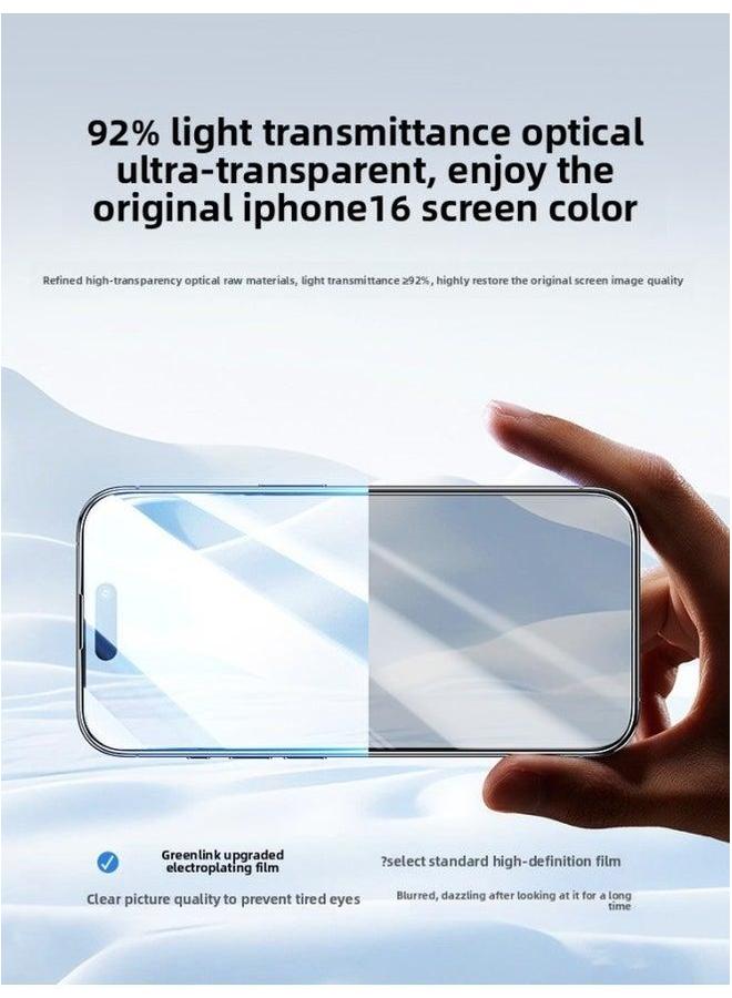 For Iphone13/16 Tempered Film Iphone 15Pro Max Mobile Phone 16Pro X Full Screen 14-Colour:✅[ultra-clear 9d丨full Coverage 3 Times Anti-fingerprint] 2 Pieces—free Applicator + Damage Compensation Guarantee-Size:For 13 - Image 5