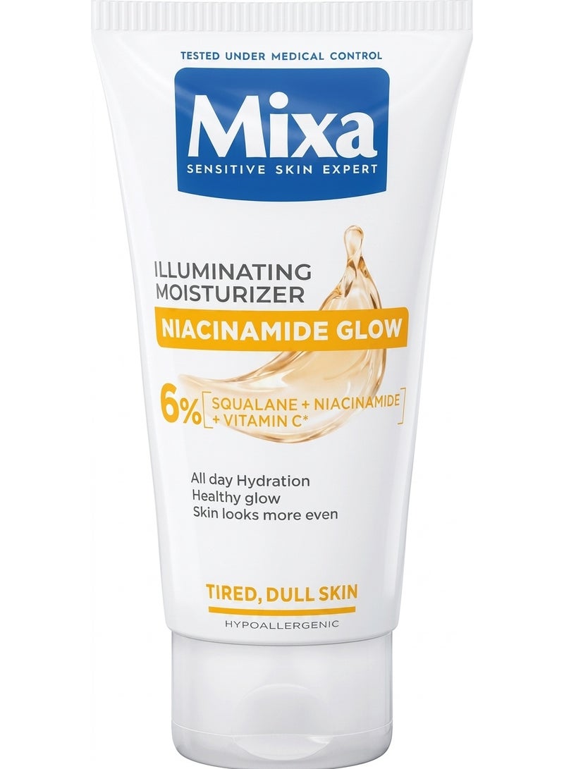 mixa niacinamide glow illuminating moisturizer 50 ml