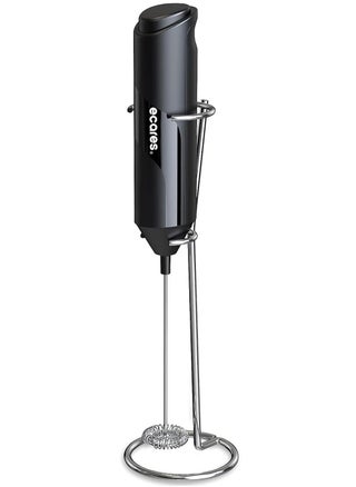 ECARES® Milk Frother with Stand, Handheld, Battery Operated, Stainless Steel Stand, Foam Maker, Whisk, Drink Mixer, for Latte, Cappuccino, Coffee, Frappe, Matcha and Hot Chocolate, etc. Black. - pzsku/Z6FCFCAEFA8C8B2850EF9Z/45/_/1726230531/28220c66-8869-443e-891a-2cbd82c427ad