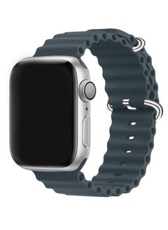 CATANES Apple Watch Ocean Band 41mm 40mm 38mm Soft Silicone Loop Strap for iWatch Series 8/7/SE/6/5/4/3/2/1 Midnight Blue  - Image 1
