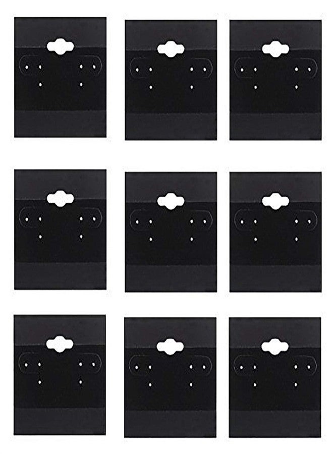 Adorox 200 Piece Black Earring Card Holders with Back Hook - Perfect for Earring Display and Organization - Image 4