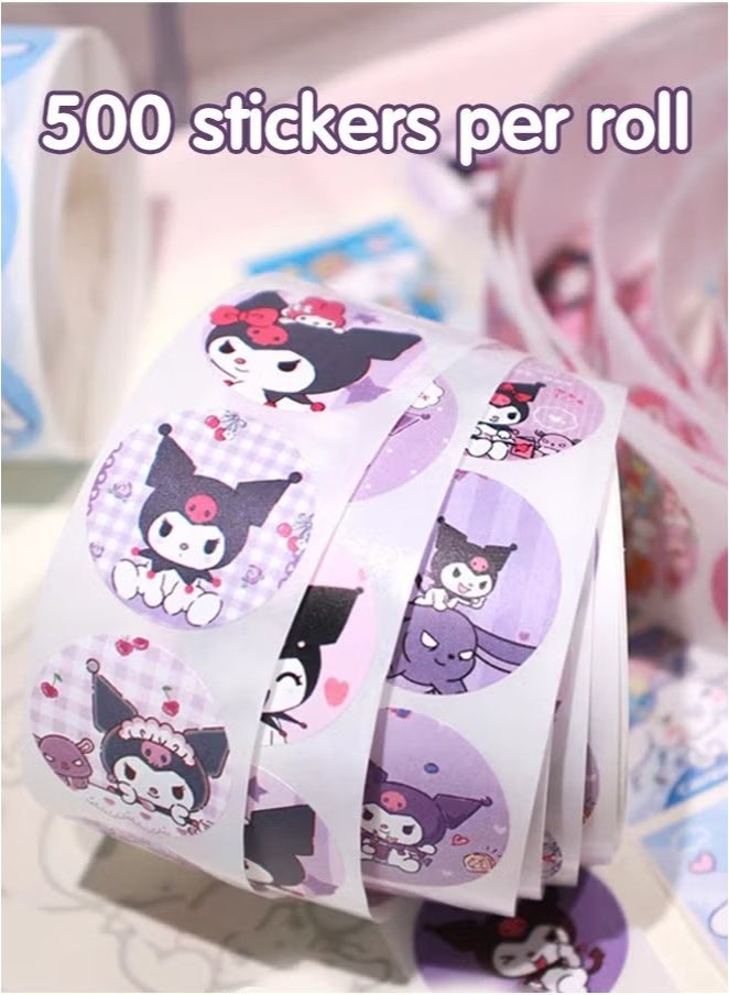 2000PCS Motivational Stickers for Kids, 4 Rolls 20 Designs Motivational Stickers, Waterproof Cute Cartoon Vinyl Stickers, ,Children's Gifts, Envelope Stickers, Sticker Gifts, Anime Sealing Stickers - Image 5